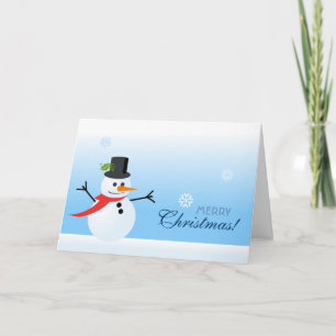 Cartes Pour Fêtes Annuelles Snowman