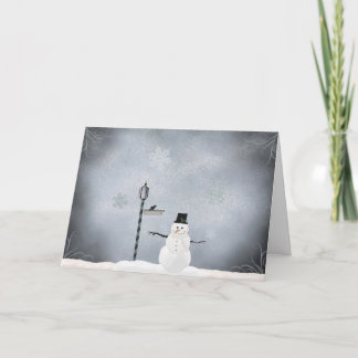 Cartes Pour Fêtes Annuelles Snowman