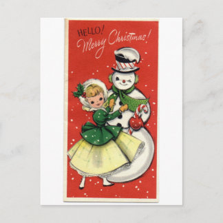 Cartes Pour Fêtes Annuelles Snowman