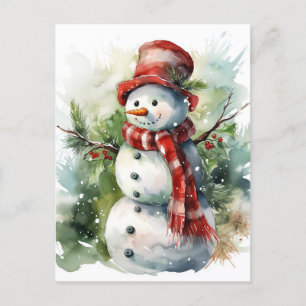 Cartes Pour Fêtes Annuelles Snowman
