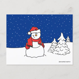 Cartes Pour Fêtes Annuelles Snowman