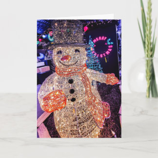 Cartes Pour Fêtes Annuelles Snowman Christmas Card