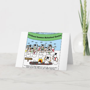 Cartes Pour Fêtes Annuelles Snowman Convention Drôle cadeaux de Noël & Tee - s