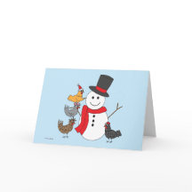 Snowman et poulets