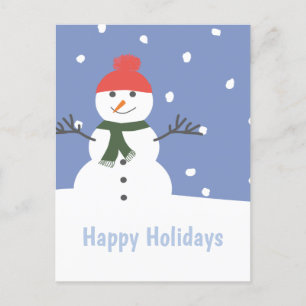 Cartes Pour Fêtes Annuelles Snowman Joyeuses vacances Noël