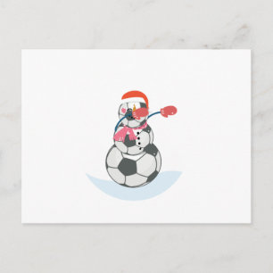 Cartes Pour Fêtes Annuelles Snowman Soccer Dabbing Funny Christmas Dab Ball