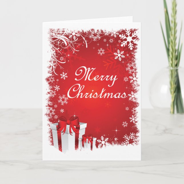Cartes Pour Fêtes Annuelles Snowy Christmas (Devant)