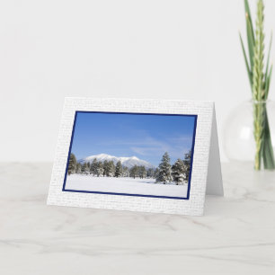 Cartes Pour Fêtes Annuelles Snowy San Francisco Peaks Photo Salutation personn
