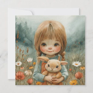 Cartes Pour Fêtes Annuelles Snuggle Bunnies : Joyeuses salutations 🐇 Digital