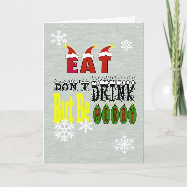 Cartes Pour Fêtes Annuelles Sobriety Support Christmas Card Personnaliser It! (Devant)
