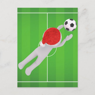 Cartes Pour Fêtes Annuelles soccer père Noël