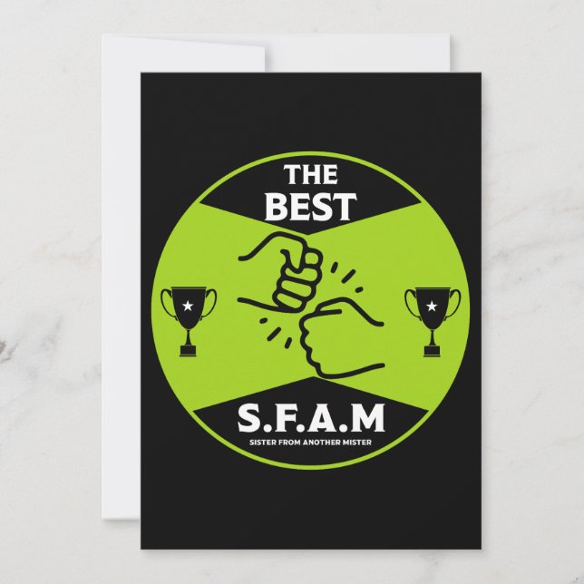Cartes Pour Fêtes Annuelles Sœur d'un autre monsieur (Devant)