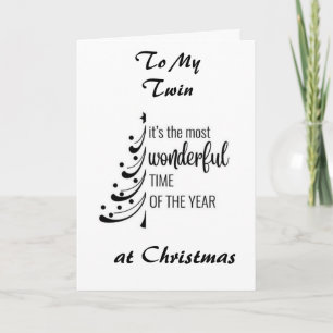 CARTES POUR FÊTES ANNUELLES *SOEUR JUMELLE* TU RENDS CHAQUE JOUR NÖEL MERVEILL