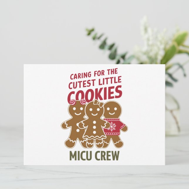 Cartes Pour Fêtes Annuelles Soin Pour Les Petits Cookies Les Plus Croustillant (Debout devant)