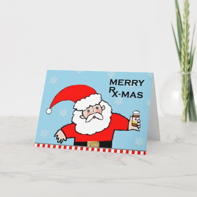 Cartes Pour Fêtes Annuelles Soins de santé Noël (Devant)