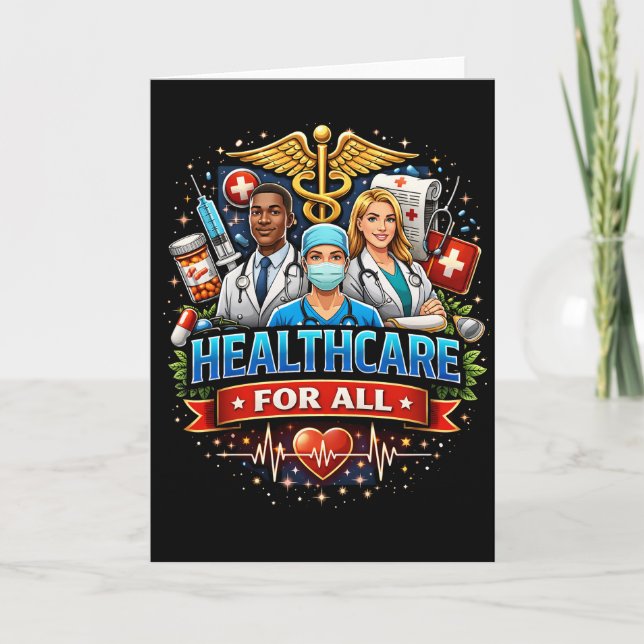 Cartes Pour Fêtes Annuelles Soins pour tous (Devant)