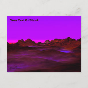 Cartes Pour Fêtes Annuelles Soirée Désert Calme