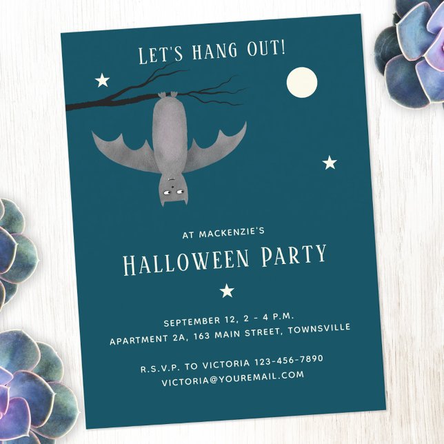 Cartes Pour Fêtes Annuelles Soirée d'Halloween Vampire (Créateur téléchargé)