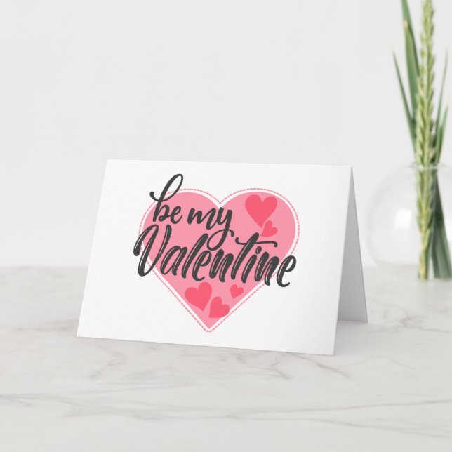 Cartes Pour Fêtes Annuelles Sois ma Saint Valentin mignonne amour Saint Valent (Devant)