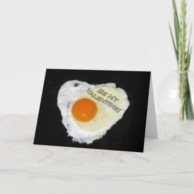Cartes Pour Fêtes Annuelles Sois Ma Saint-Valentin. Oeuf et poivre (Devant)