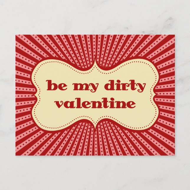 Cartes Pour Fêtes Annuelles Sois ma sale Valentine (Devant)