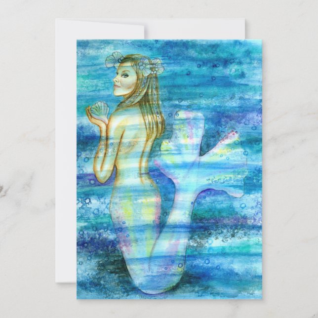 Cartes Pour Fêtes Annuelles Solange Mermaid JL Biel (Devant)