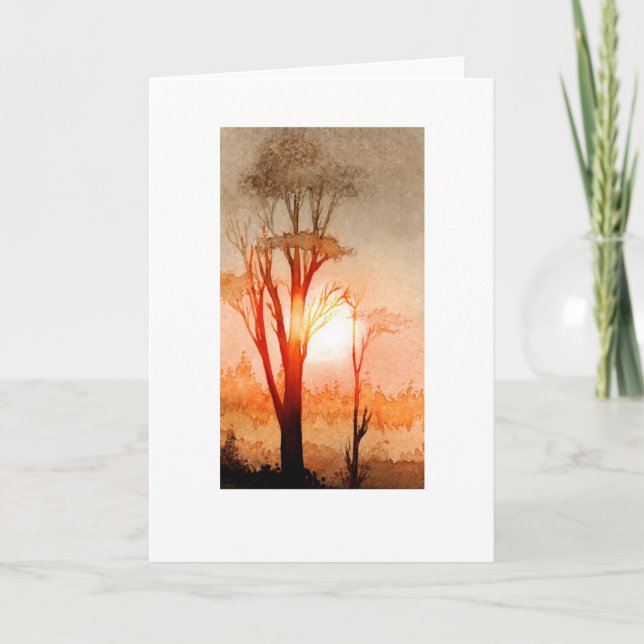 Cartes Pour Fêtes Annuelles Soleil d'hiver (Devant)