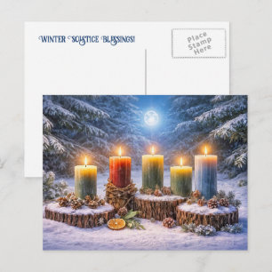 Cartes Pour Fêtes Annuelles Solstice d'hiver