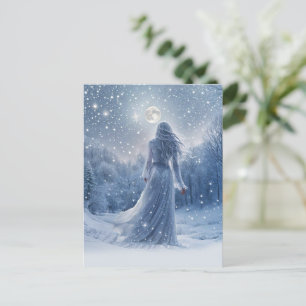 Cartes Pour Fêtes Annuelles Solstice d'hiver Vacances enchantées