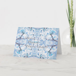 Cartes Pour Fêtes Annuelles Solstice d'hiver Yule neige Noël