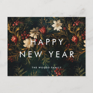 Cartes Pour Fêtes Annuelles Sombre Vintage Arrière - plan minimaliste Bonne an
