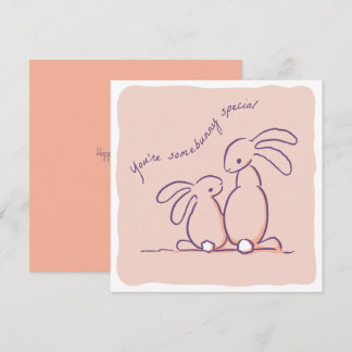 Cartes Pour Fêtes Annuelles Somebunny Special - rabbit Valentine