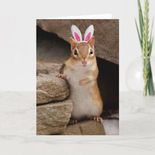Cartes Pour Fêtes Annuelles Somebunny vous aime Chipmunk