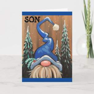CARTES POUR FÊTES ANNUELLES *SON* GNOME DIFFUSE "CHRISTMAS CHEER"