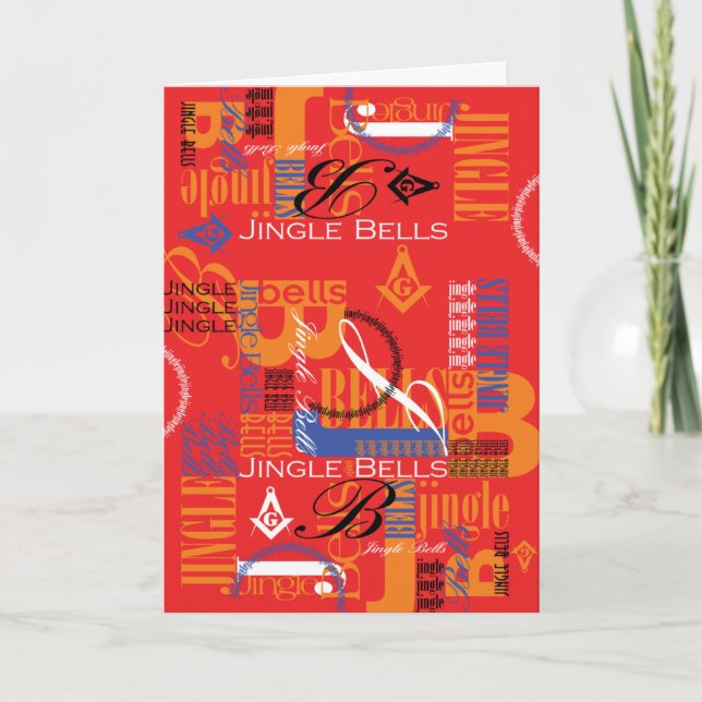 Cartes Pour Fêtes Annuelles Sonnerie de jingle masonique (Devant)