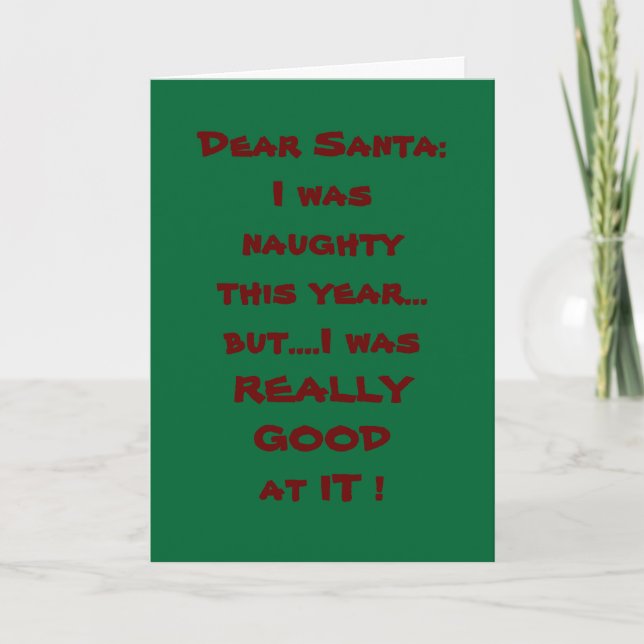 CARTES POUR FÊTES ANNUELLES SONT **VOUS HEUREUX** QUE JE SUIS **NAUGHTY** SWEE (Devant)