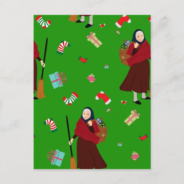 Cartes Pour Fêtes Annuelles sorcière de noël Befana (Devant)