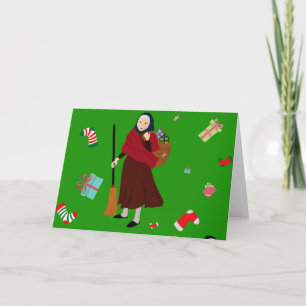 Cartes Pour Fêtes Annuelles sorcière de noël Befana