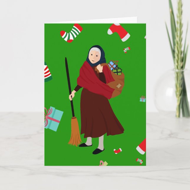 Cartes Pour Fêtes Annuelles sorcière de noël Befana (Devant)