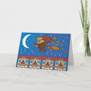 Cartes Pour Fêtes Annuelles sorcière xmas Befana