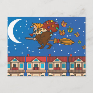 Cartes Pour Fêtes Annuelles sorcière xmas Befana