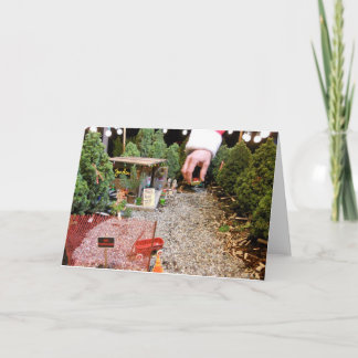 Cartes Pour Fêtes Annuelles Sort miniature d'arbre, vide