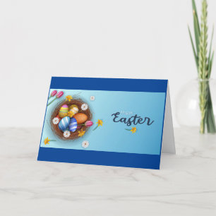 CARTES POUR FÊTES ANNUELLES SOUHAIT DE PÂQUES DES OEUFS DE PÂQUES DE SILLY