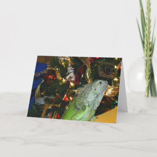 Cartes Pour Fêtes Annuelles Souhait d'iguane vous un Joyeux Noël