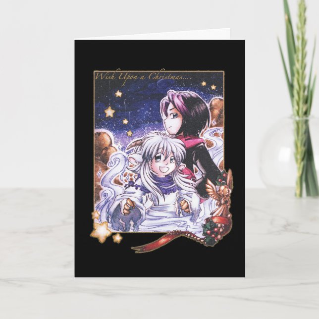 Cartes Pour Fêtes Annuelles Souhait sur Noël (Devant)