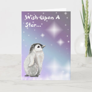 Cartes Pour Fêtes Annuelles Souhait sur une étoile…