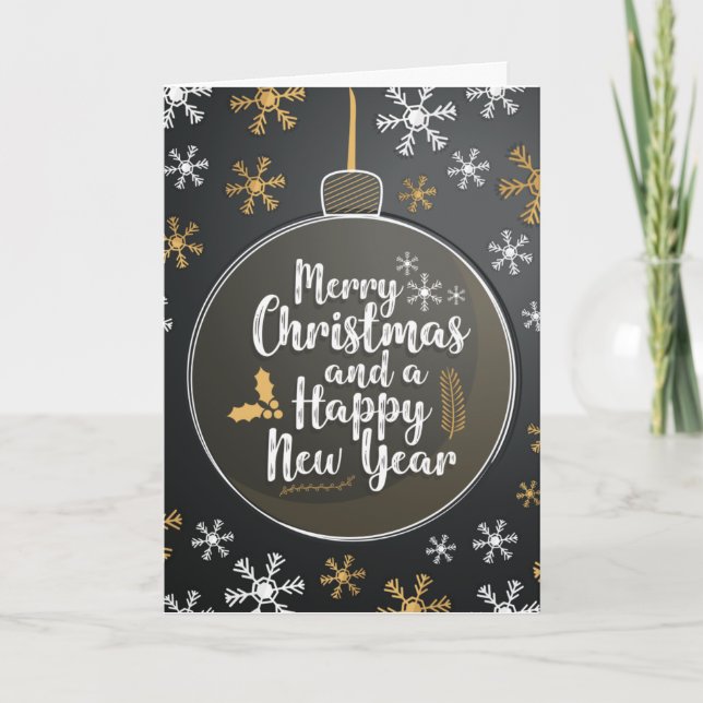 Cartes Pour Fêtes Annuelles Souhaitez Joyeux Noël Décoratif (Devant)