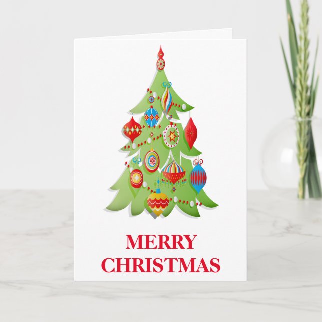 Cartes Pour Fêtes Annuelles Souhaitez Joyeux Noël Décoratif (Devant)