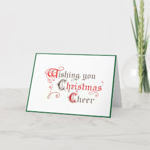 Cartes Pour Fêtes Annuelles Souhaitez-vous la fête de Noël Vintage illuminé