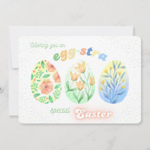 Cartes Pour Fêtes Annuelles Souhaitez-Vous Un Oeuf-Stra Spécial Pâques Floral